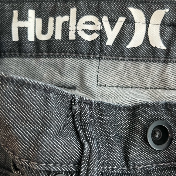 Hurley Men’s ‘84 Slim Gray/Black Button Fly Jeans Size 30 EUC - Picture 7 of 11